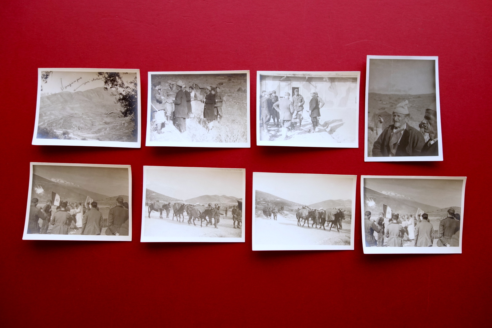 Otto Fotografie Originali Albania Guerra WW2 Messa Manovre Interrogatorio Spie