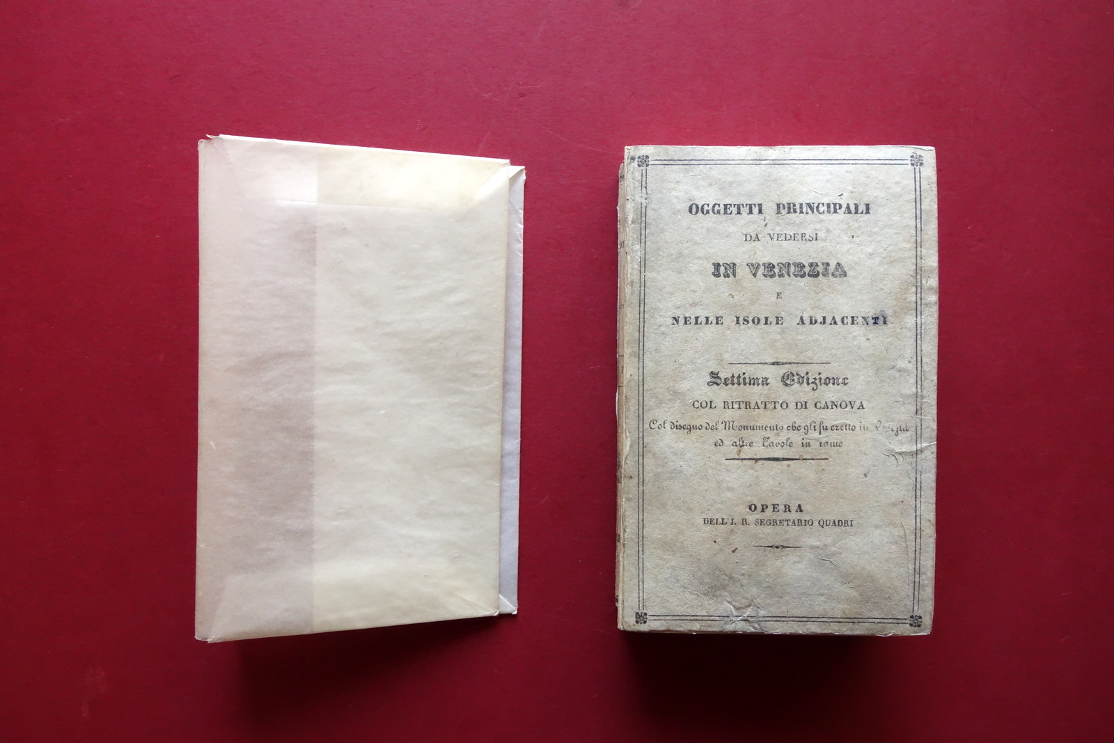 Otto Giorni a Venezia Antonio Quadri Andreola 1840 4∞ Ed. …