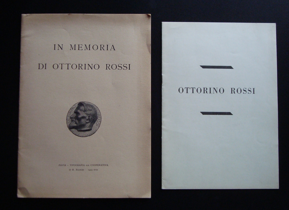 OTTORINO ROSSI IN MEMORIA 2 FASCICOLI 1936-1939 NEUROLOGIA PSICHIATRIA