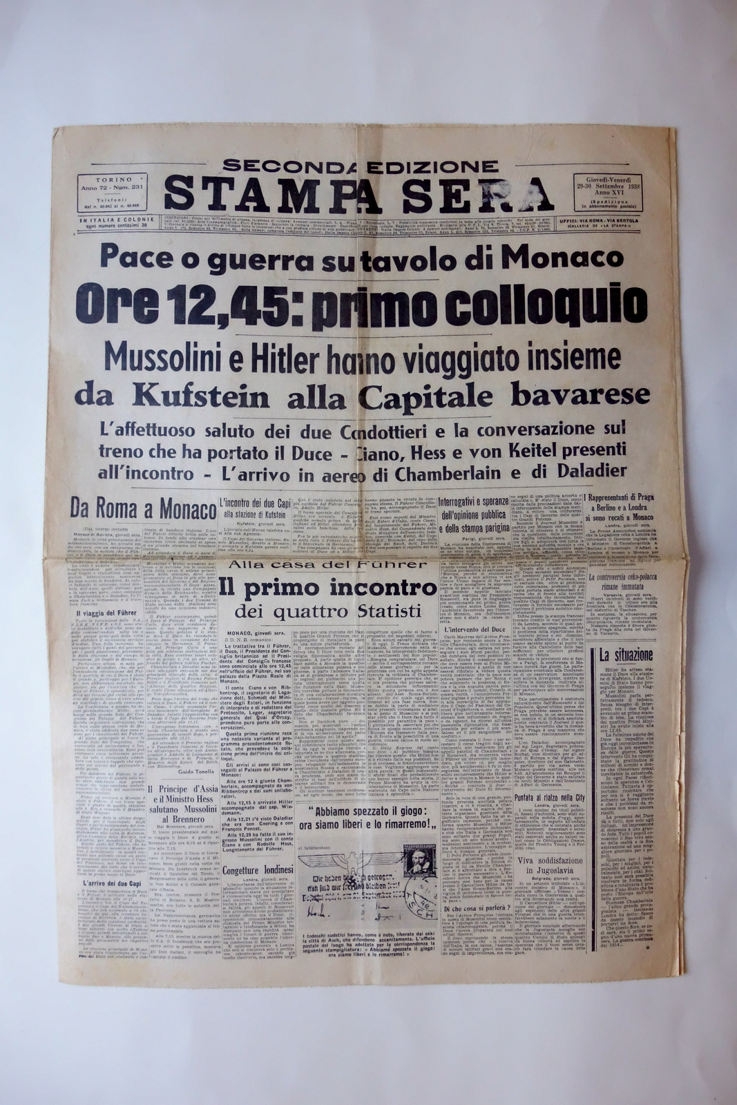 Pace o Guerra sul tavolo di Monaco Primo Colloquio Stampa …