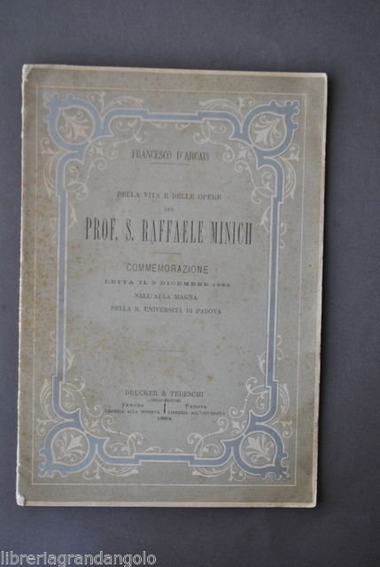 Padova Matematica Universit‡ Vita Opere Minich Analisi Infinitesimale 1884