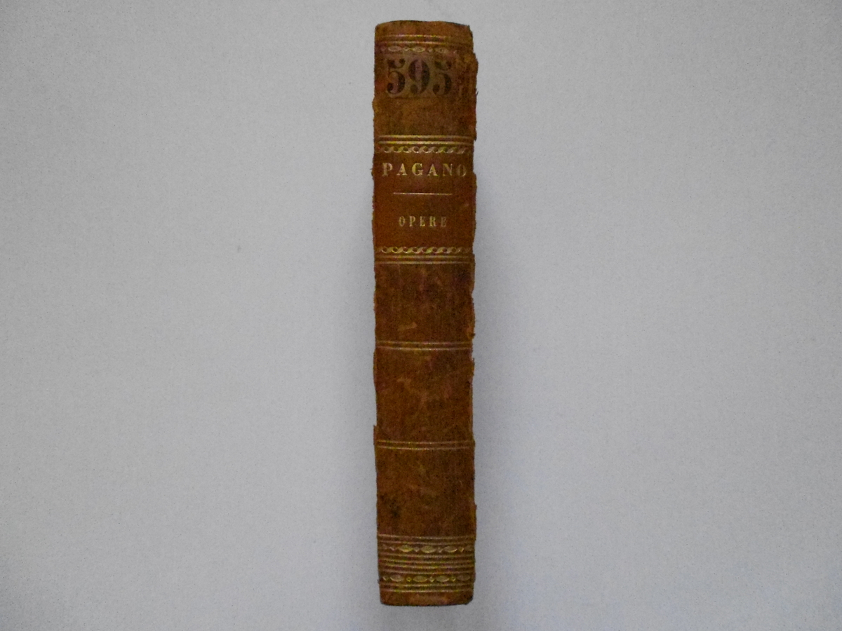 Pagano Opere Filosofico-Politiche ed Estetiche Gabriele Rondinella 1848