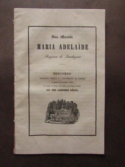 Paravia Discorso Sua Maest‡ Maria Adelaide Regina Sardegna Savoia Torino …