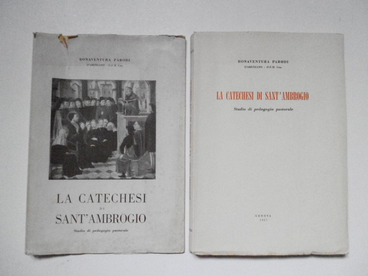 Parodi d'Arenzano Bonaventura La Catechesi di Sant' Ambrogio 1957