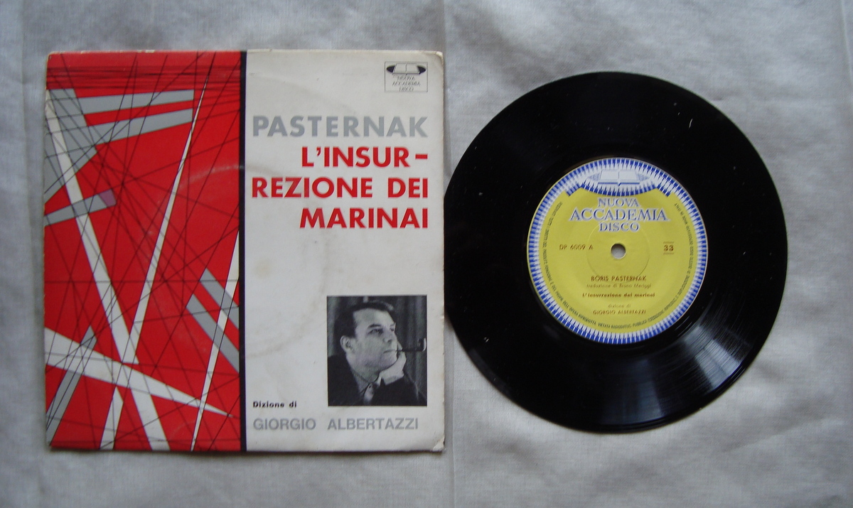 Pasternak L'Insurrezione dei Marinai Giorgio Albertazzi Disco Vinile 33 Giri