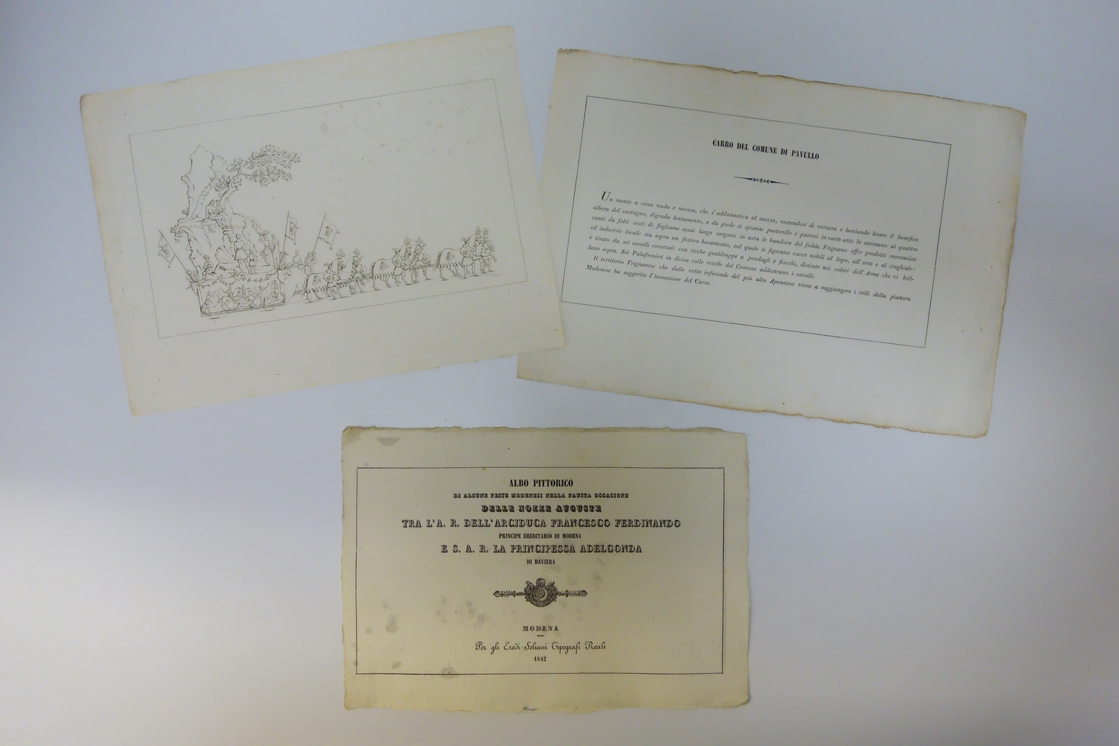 Pavullo Tavola Originale Carro delle Feste per Nozze Ducali Soliani …