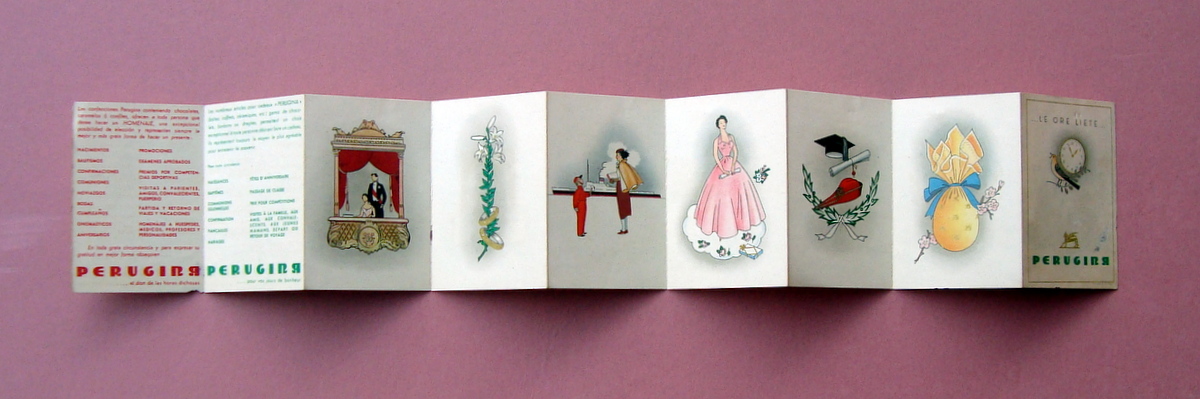 Perugina le Ore Liete Pieghevole Pubblicitario