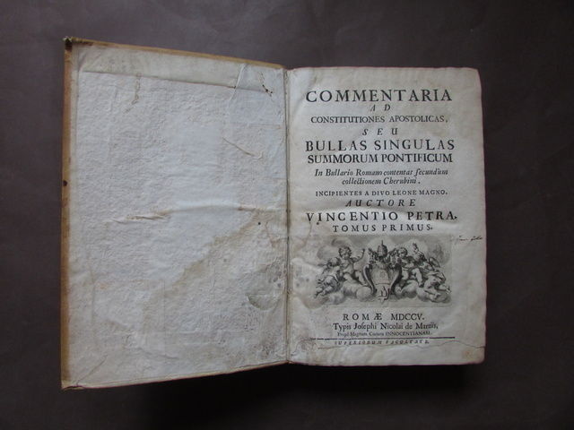 Petra Vincentio Commentaria Constitutiones Apostolicas Bullas Pontificum 1705