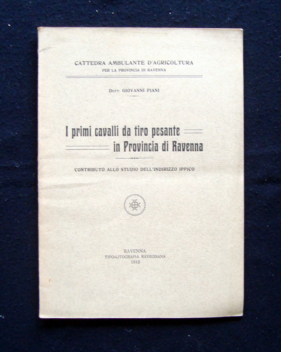 Piani Giovanni I primi cavalli da tiro Provincia Ravenna 1915 …