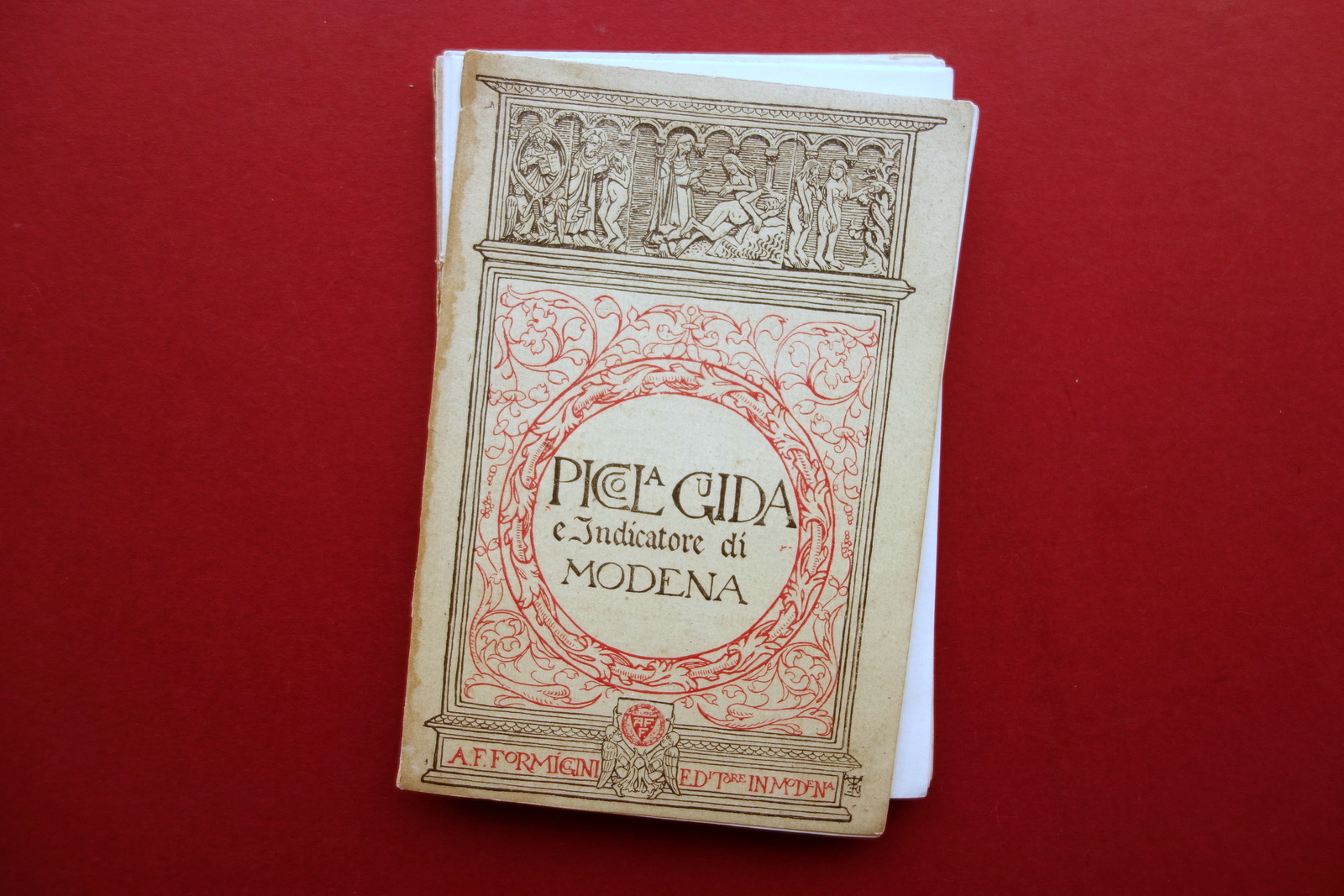 Piccola Guida e Indicatore di Modena Formiggini 1910 Carta