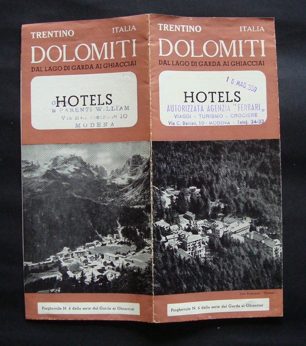 Pieghevole n 6 serie dal Garda ai Ghiacciai Dolomiti Hotels …