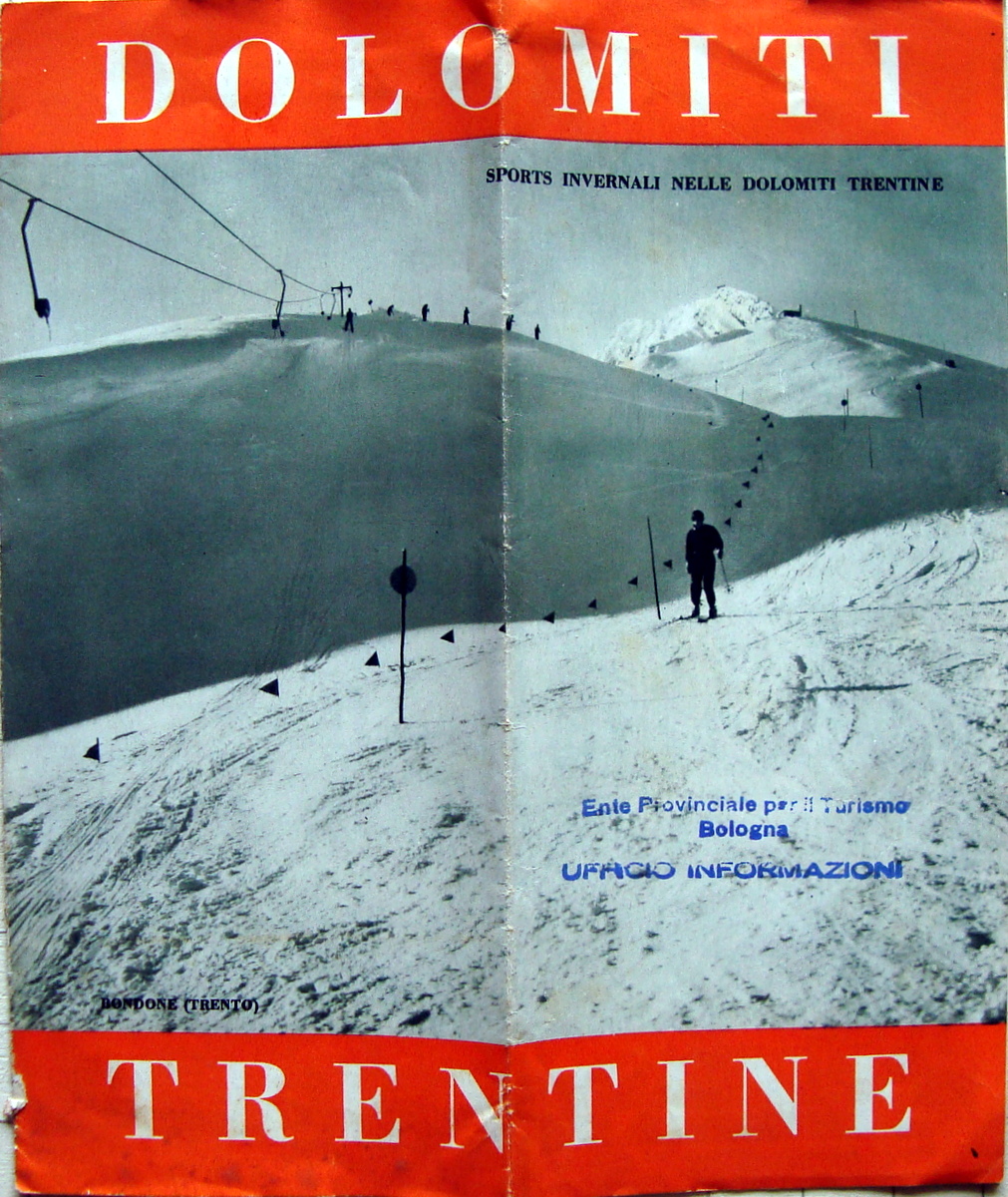 Pieghevole turistico Dolomiti Bondone Trento Sports Invernali Montagna