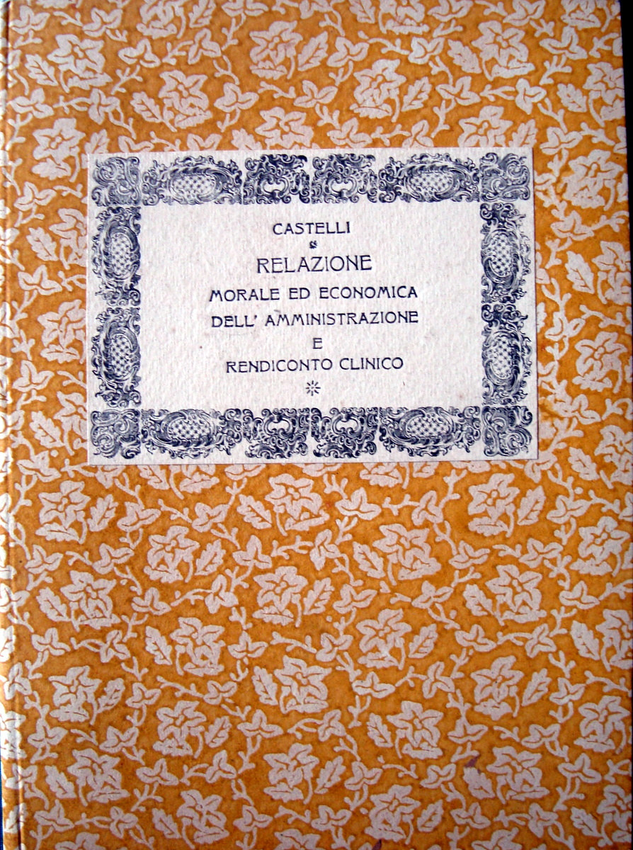 PIO ISTITUTO RACHITICI MANTOVA CASTELLI RELAZIONE MORALE ED 1918 TIP …