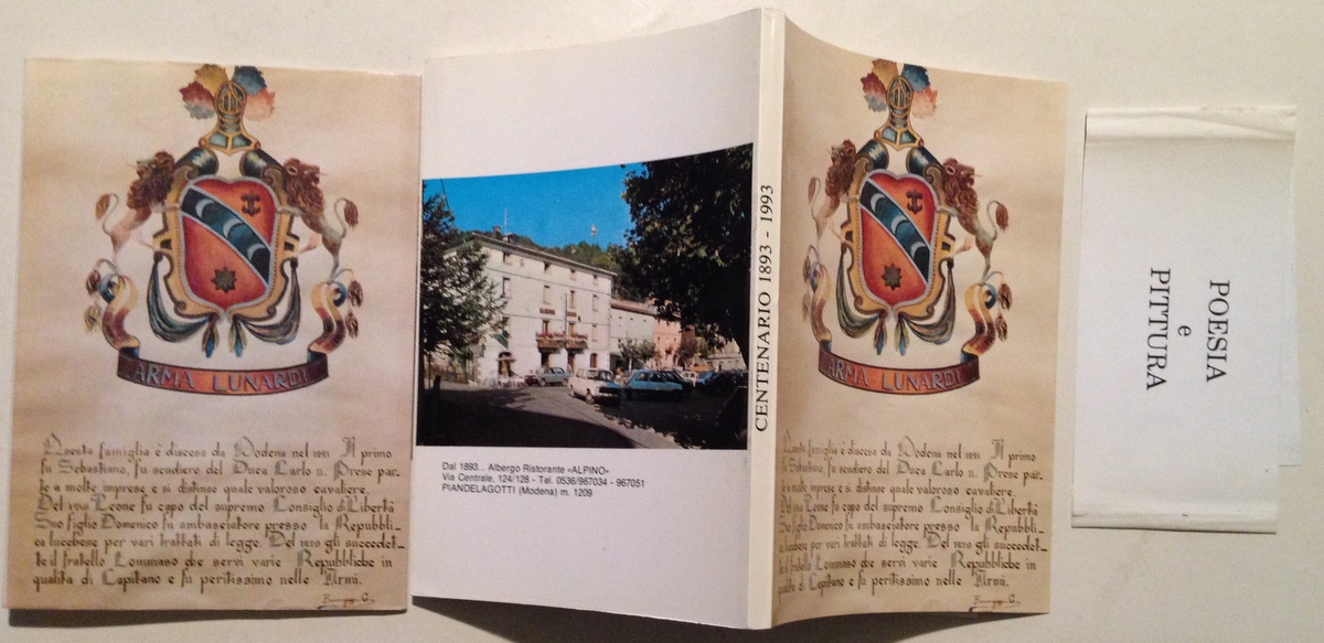 Poesia Pittura Arma Lunardi Centenario 1893 1993 Edizioni TEV Bomporto …