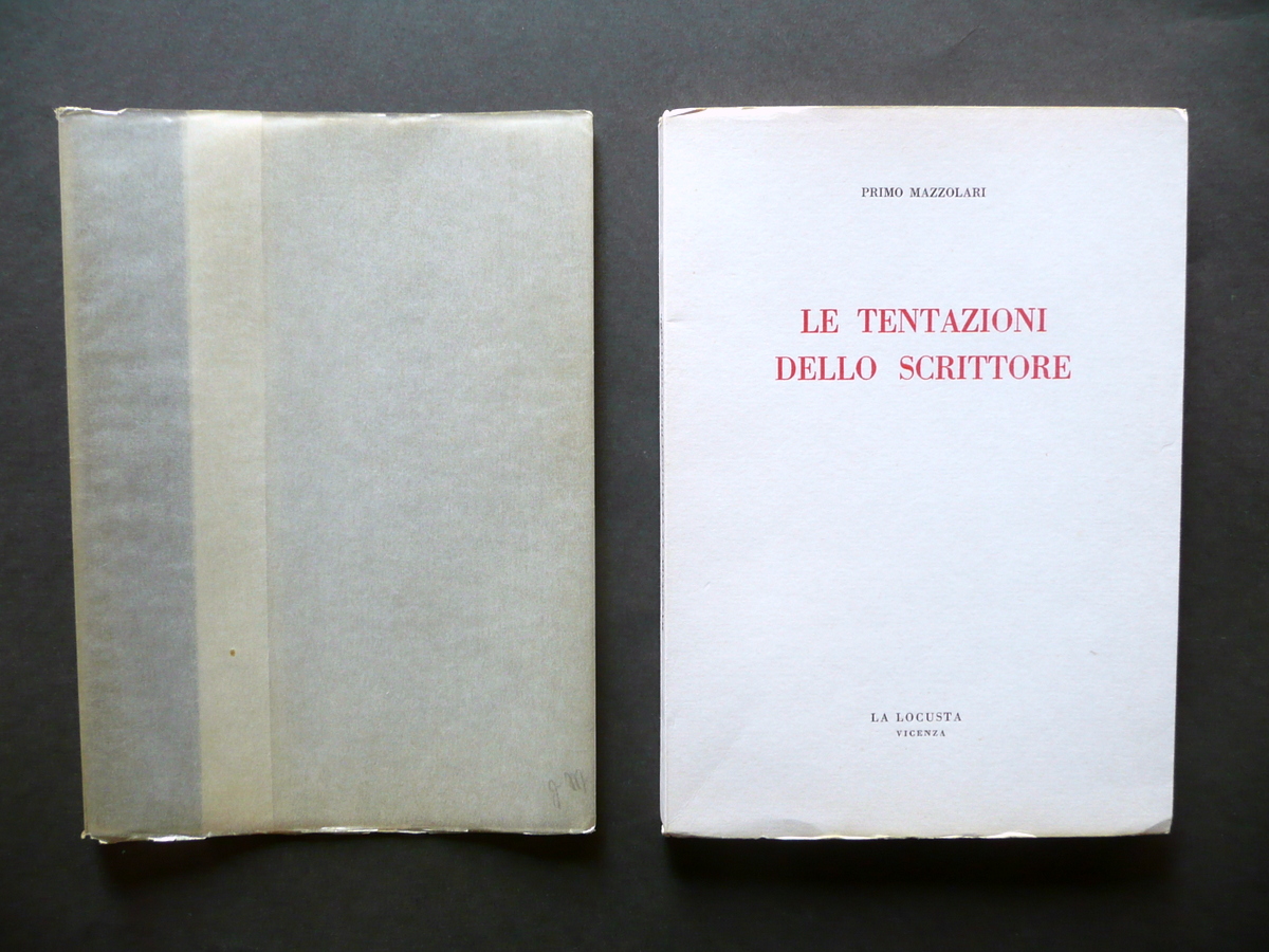 Primo Mazzolari Le Tentazioni dello Scrittore La Locusta Vicenza 1965 …