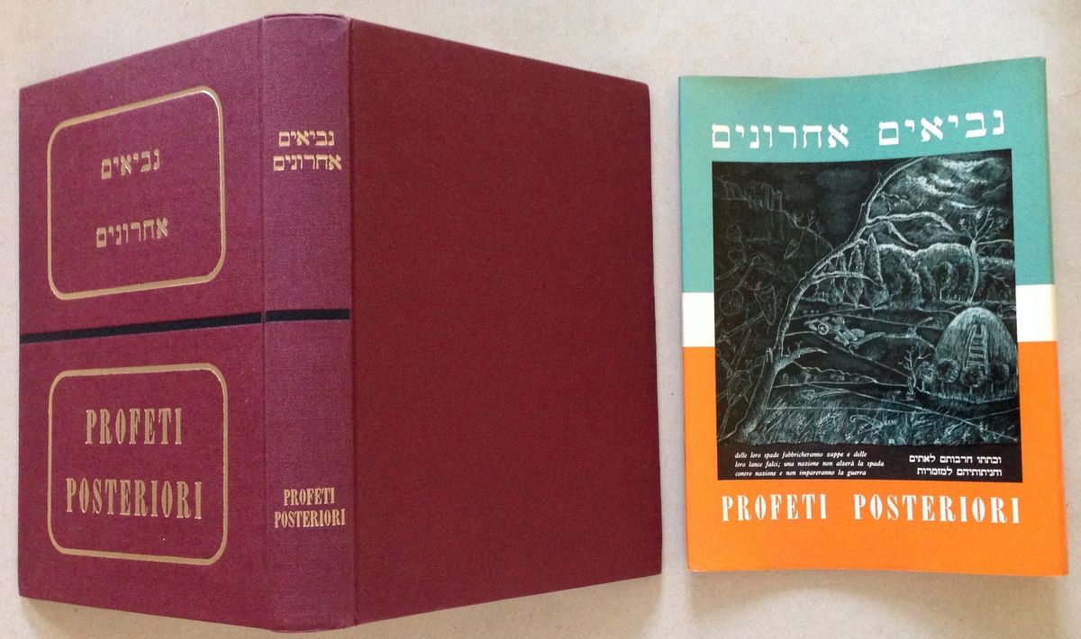Profeti Posteriori Testo Ebraico a Fronte Stab. Grafico Marietti Torino …