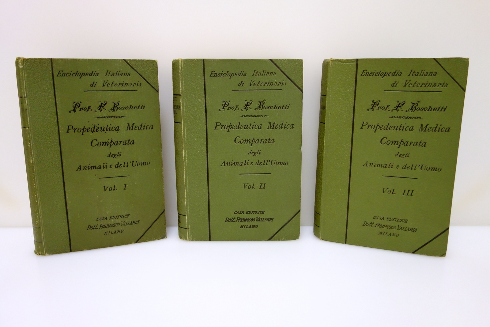 Propedeutica Medica Comparata degli Animali e Uomo Vallardi 3 Volumi …