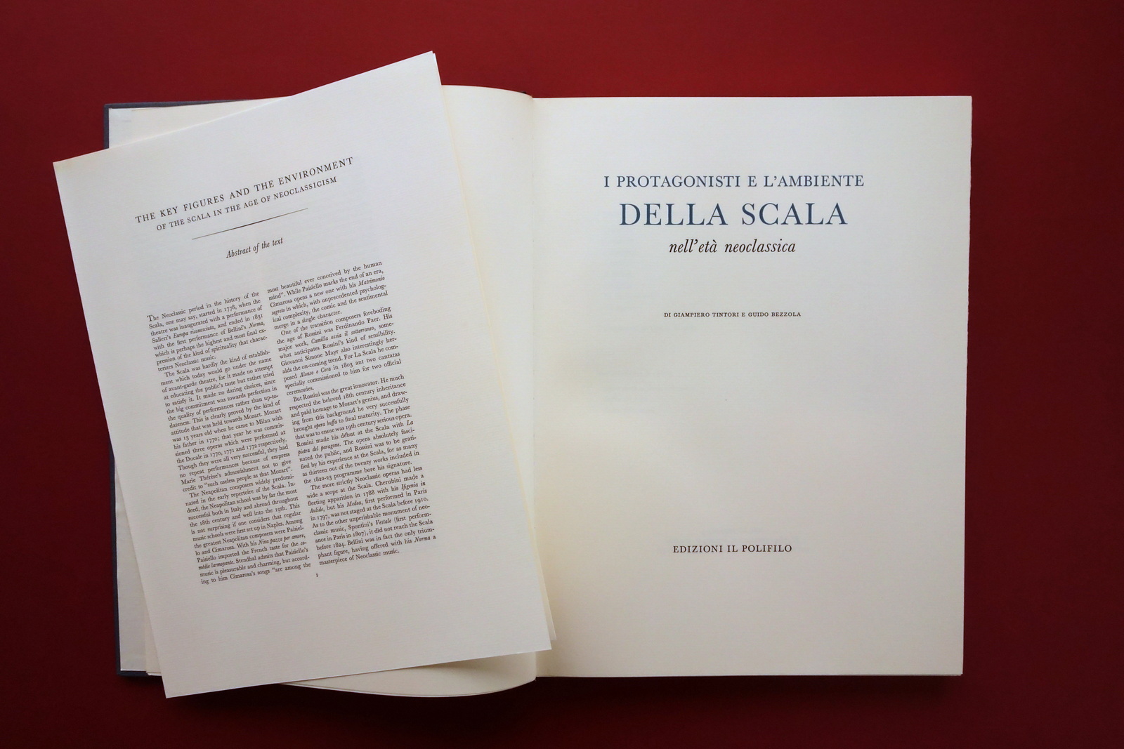 Protagonisti e Ambiente della Scala Età Neoclassica Il Polifilo Milano …