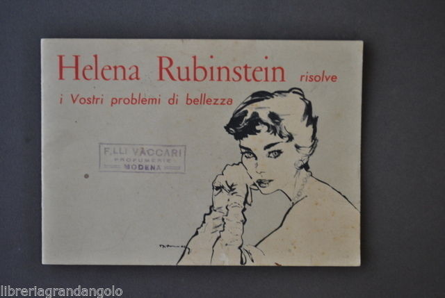 Pubblicit‡ Estetista Trattamenti Bellezza Viso Corpo Rubinstein Milano 1950