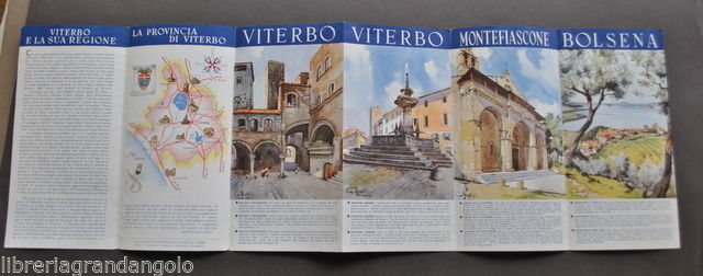 Pubblicit‡ Lazio Viterbo Tuscia Sutri Bolsena Civita Tuscania Frattini 1950