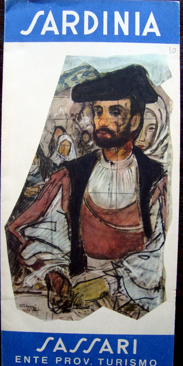 Pubblicit‡ turistica SARDINIA SASSARI CASTELSARDO ALGHERO SARDEGNA anni '60