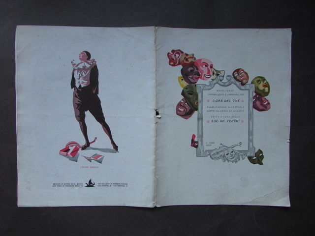 Pubblicit‡ Venchi Ora Del The Carnevale Maschere 1925 Demon De …