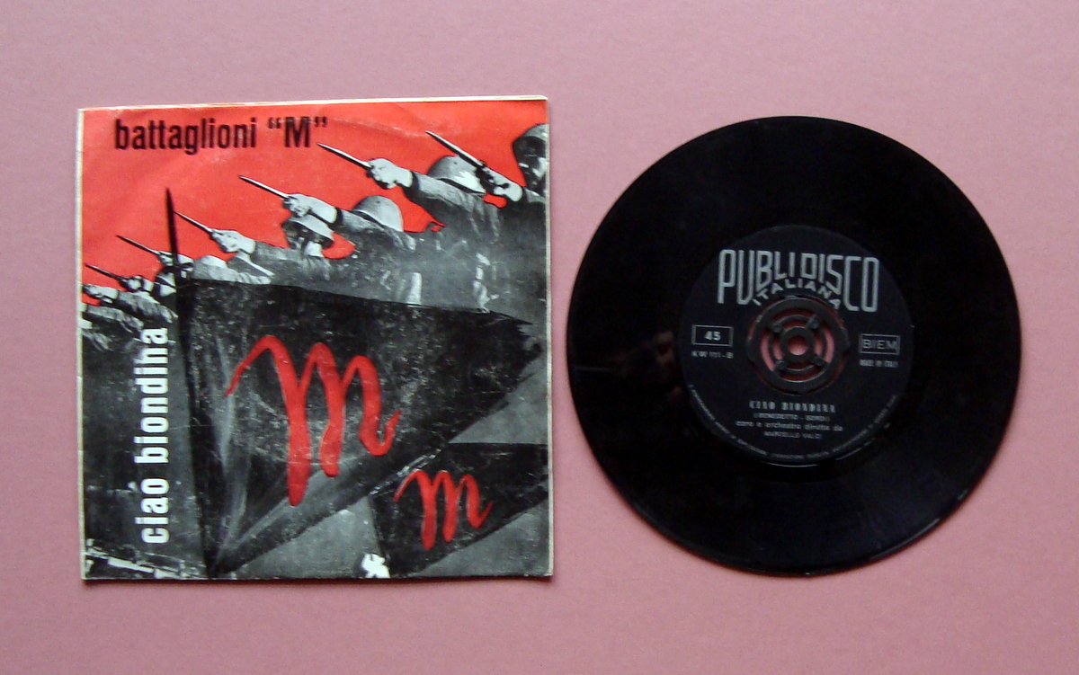 Pubdisco Italiana Battaglioni M Ciao Biondina 45 Giri vinile Marcello …
