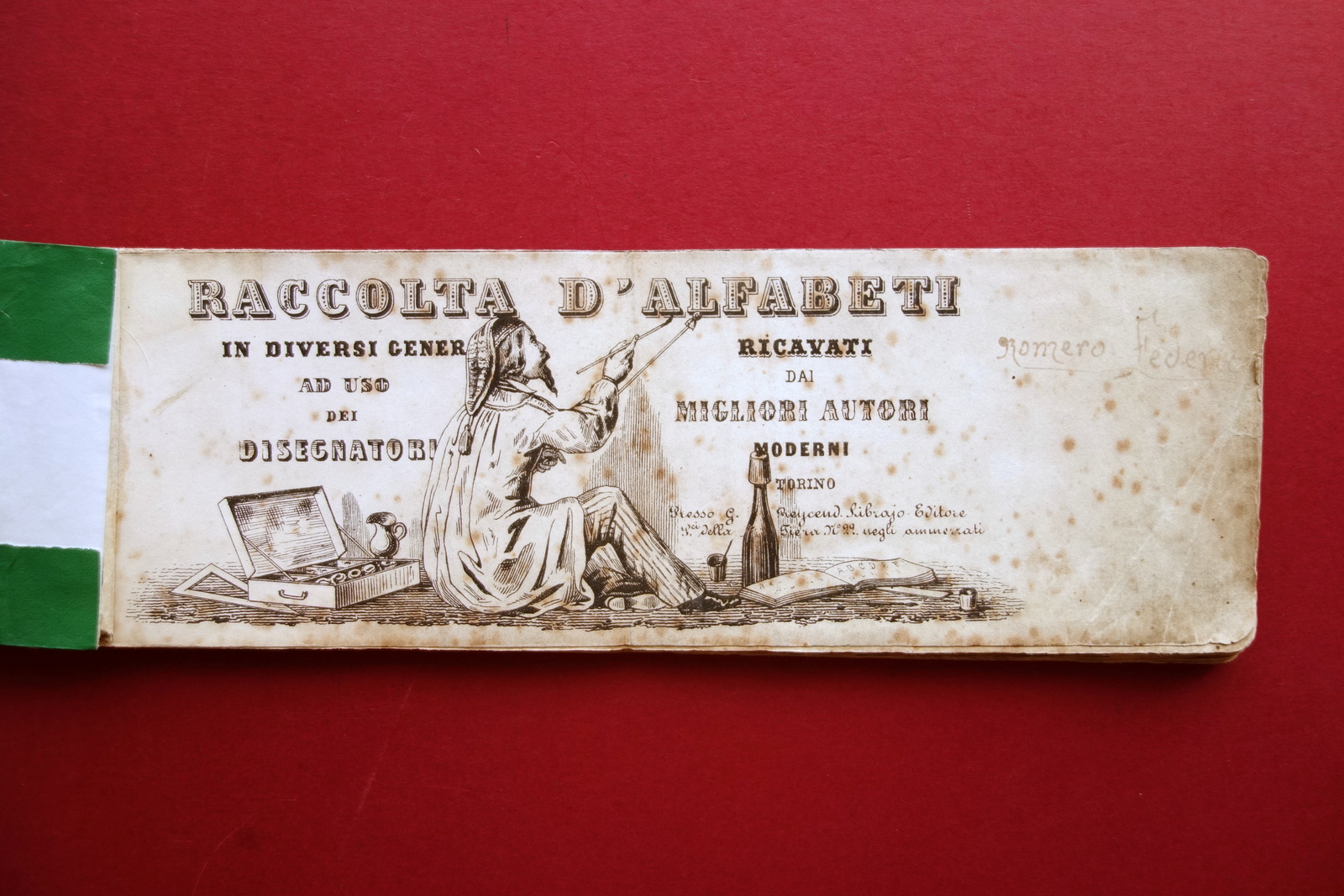 Raccolta d'Alfabeti in Diversi Generi ad uso Disegnatori Reycend 34 …