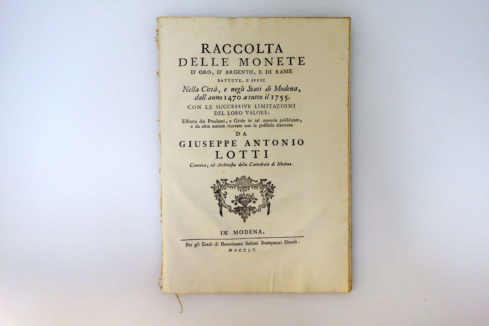 Raccolta delle Monete d'Oro Argento Rame Stati di Modena Lotti …