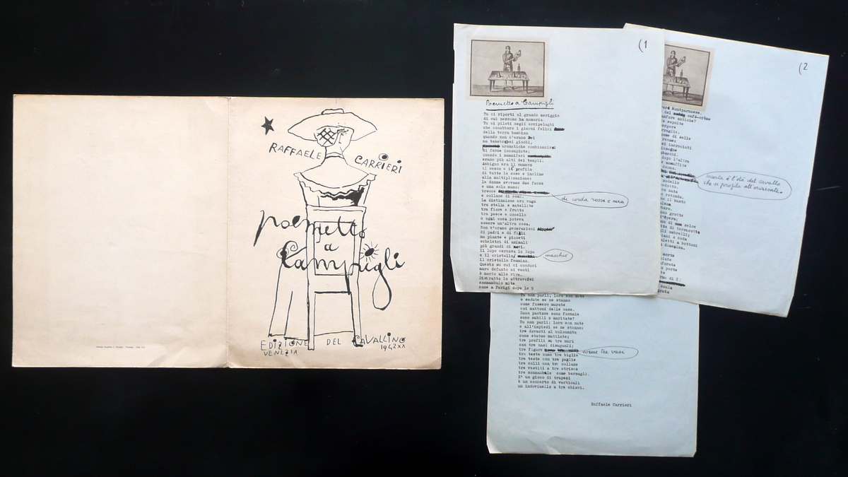 Raffaele Carrieri Poemetto a Campigli Edizione del Cavallino Venezia 1942