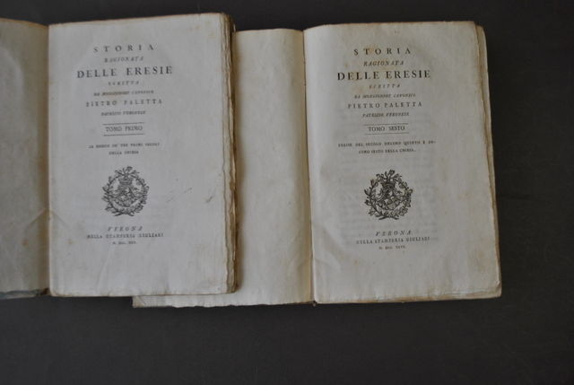 Religione Chiesa Cristianesimo Paletta Storia Eresie Eretici Verona 1795