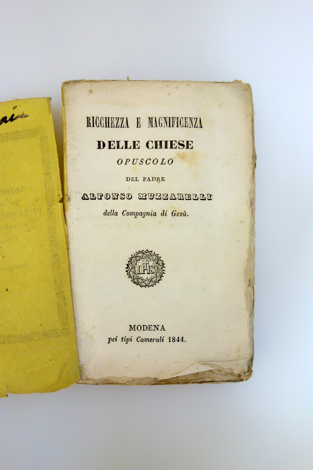 Ricchezza e Magnificenza delle Chiese A. Muzzarelli Tipi Camerali Modena …