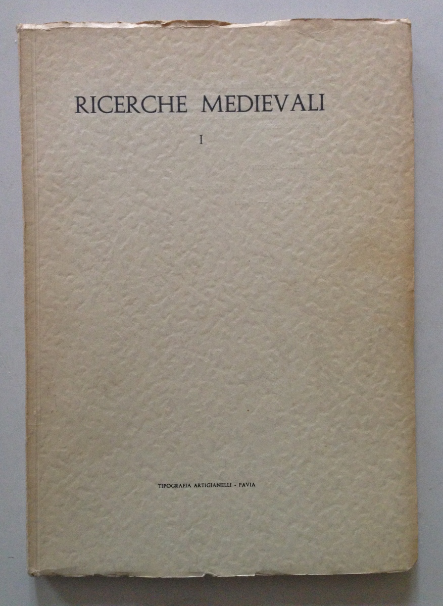 Ricerche Medievali Istituto di Paleografia Universit‡ di Pavia 1966 Visconti