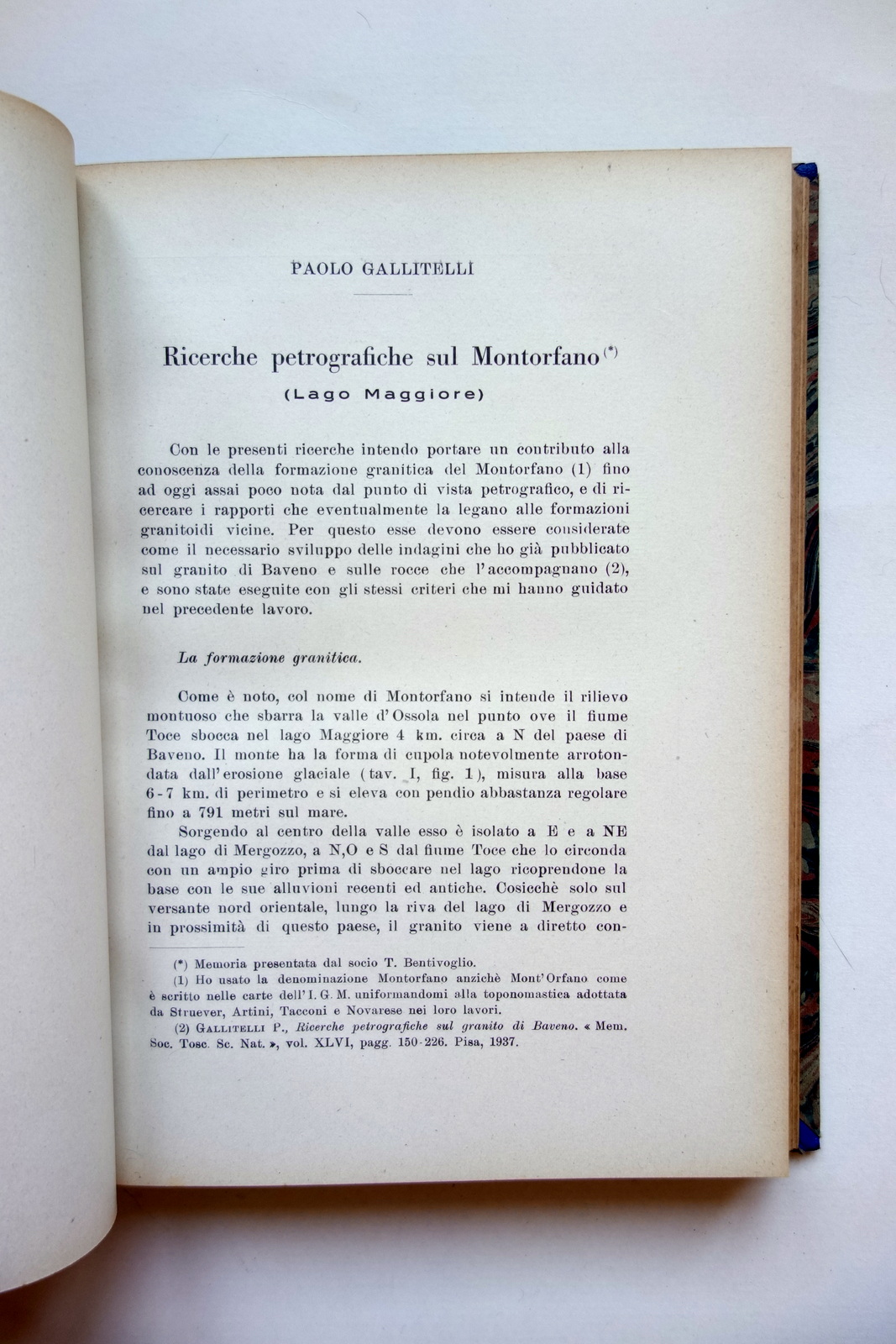 Ricerche Petrografiche sul Montorfano Lago Maggiore Atti e Memorie Modena …