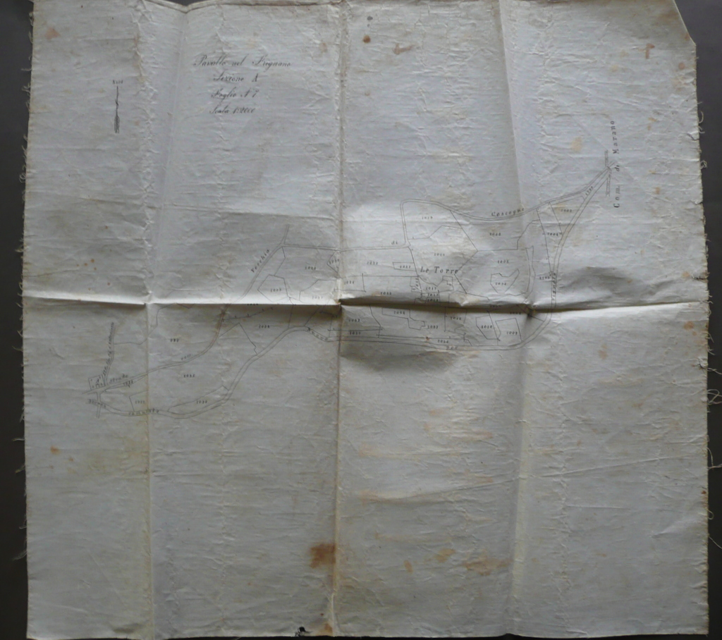 Rilievo Cartografico a Mano Pavullo nel Frignano Le Torre Fine …