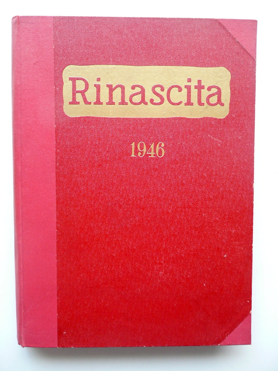 Rinascita Rassegna di Politica Cultura Italiana Anno III 1946 12 …