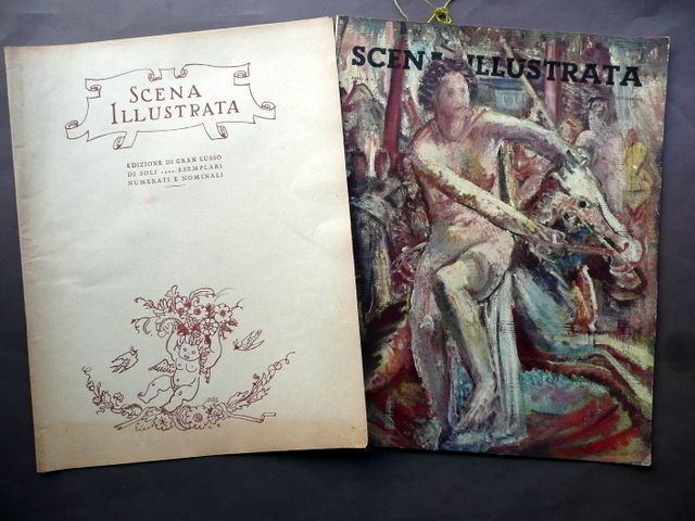 Rivista Arte Lettere Scena Illustrata Depero Futurismo Giacomelli Firenze 1953