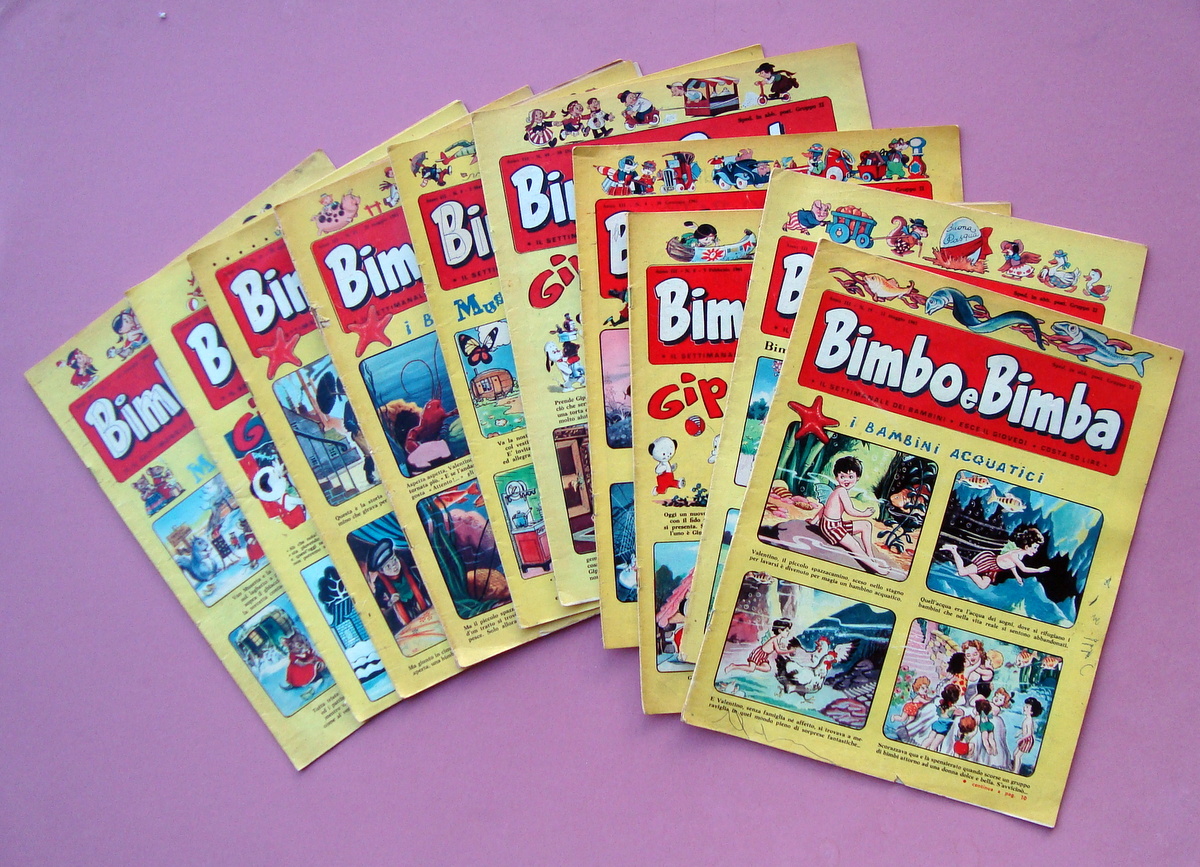 Rivista Bimbo e Bimba 11 numeri completi 1961 Ed Aurora …