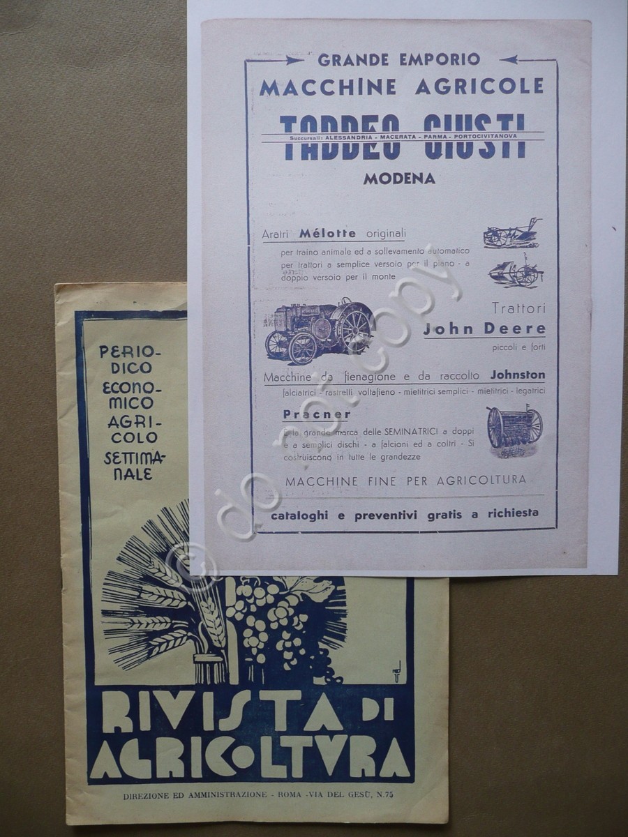 Rivista di Agricoltura Anno XL Num.48 1/12/1935 Metodo Coltivazione Biologico