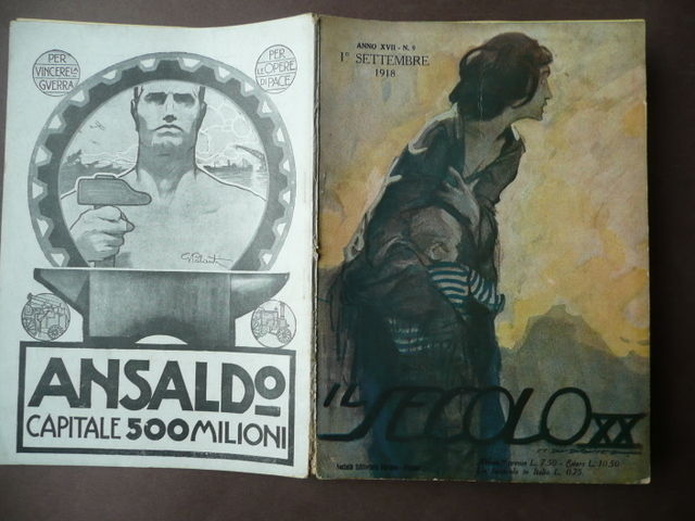 Riviste Dudovich Ansaldo Bonzagni Castel Gomberto Serbia Macedonia Secolo XX