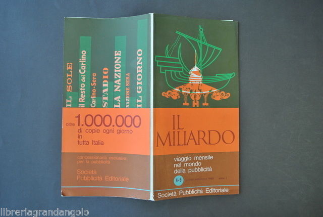 Riviste Miliardo Viaggio Pubblicit‡ Chierici Stadio Ciclismo 1962