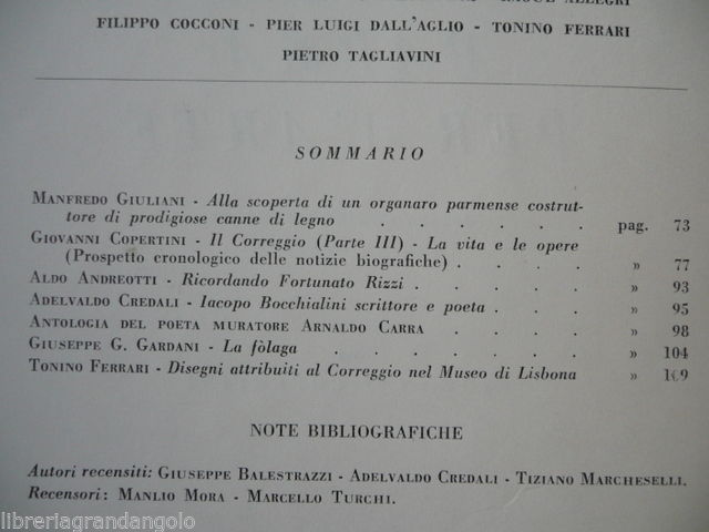 Riviste Organi Organaro Parma Canne Legno Pontremoli 1965 Musica Religiosa