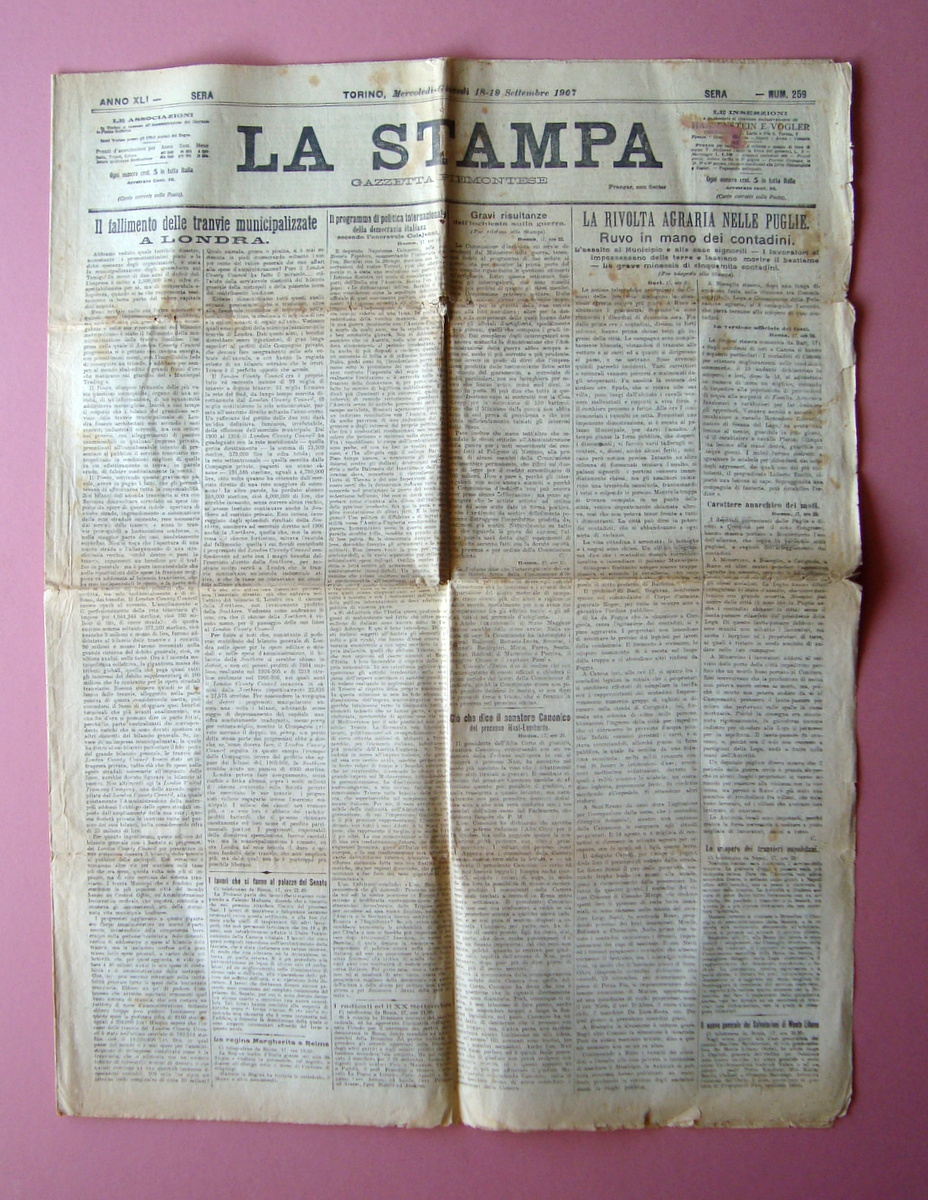 Rivolta Agraria nelle Puglie Ruvo ai contadini in prima La …