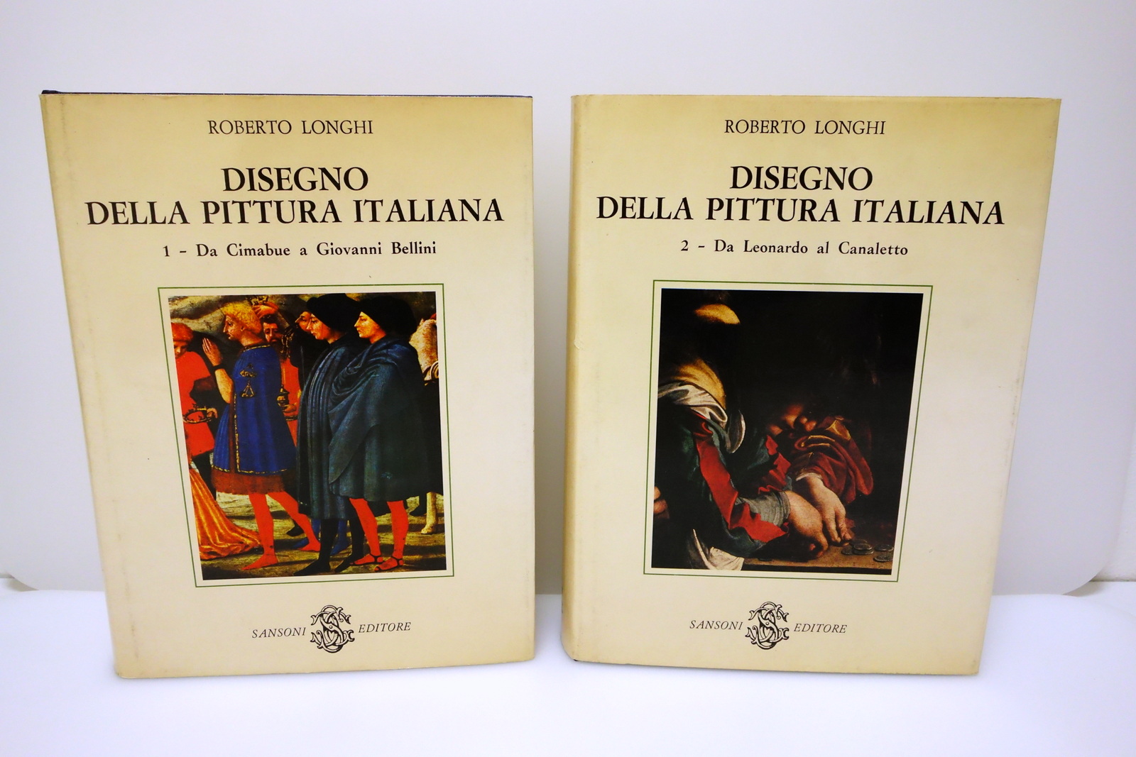 Roberto Longhi Disegno della Pittura Italiana Sansoni 1979 Due Volumi