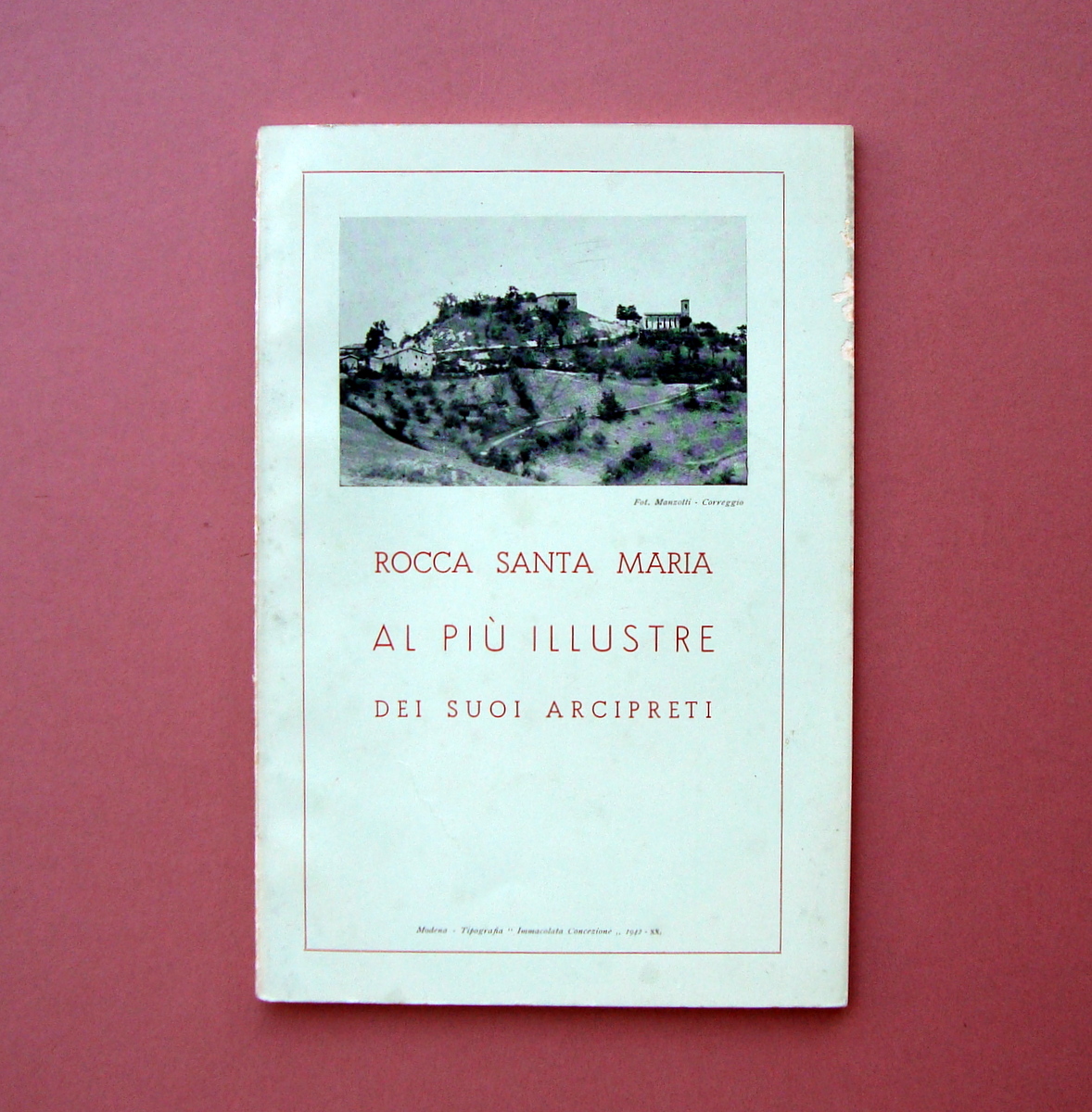 Rocca Santa Maria Giacomo Giacomelli Tip Imm. Concezione Modena 1942 …