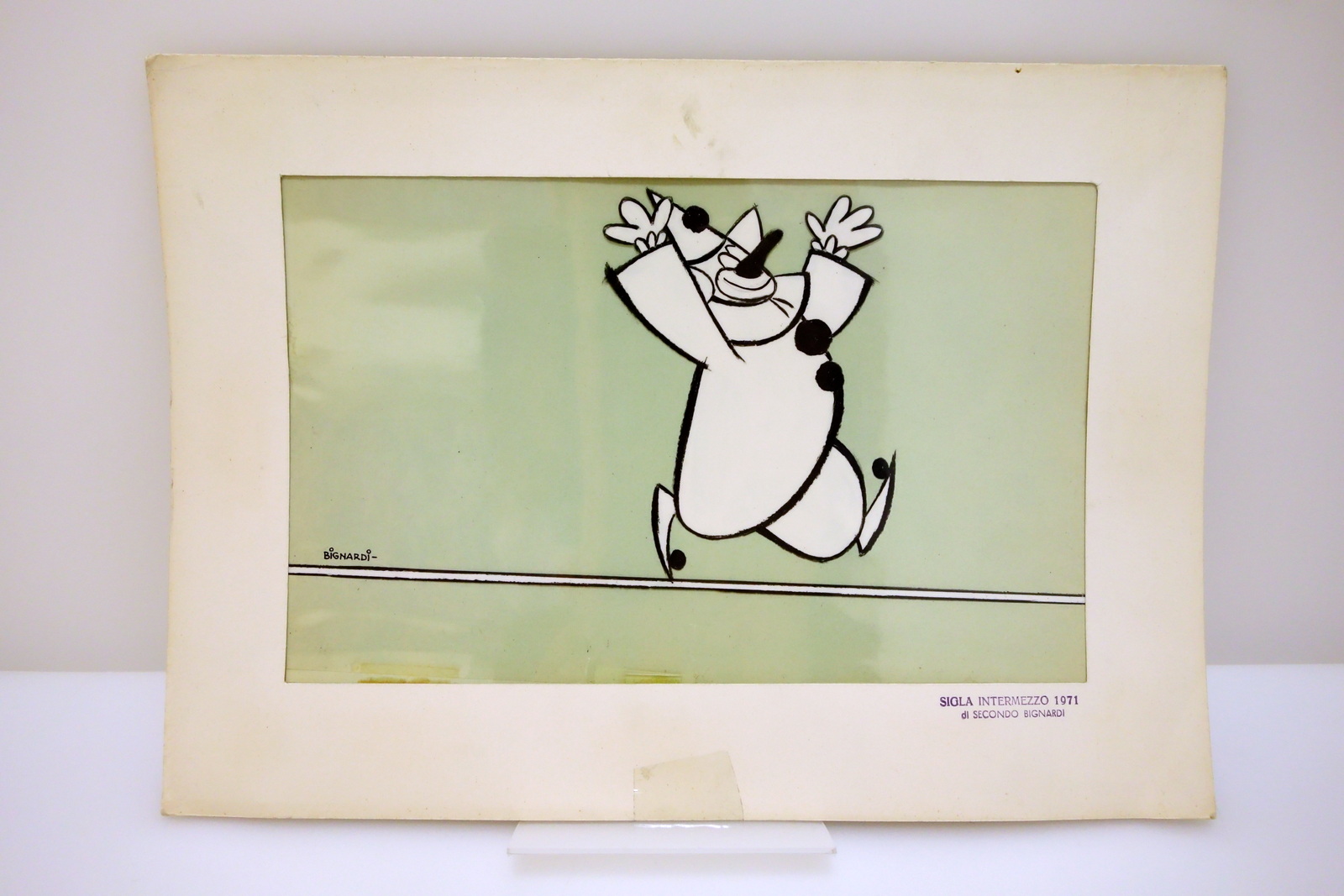 Rodovetro Pagliaccio Clown Secondo Bignardi Modena Sigla Intermezzo 1971