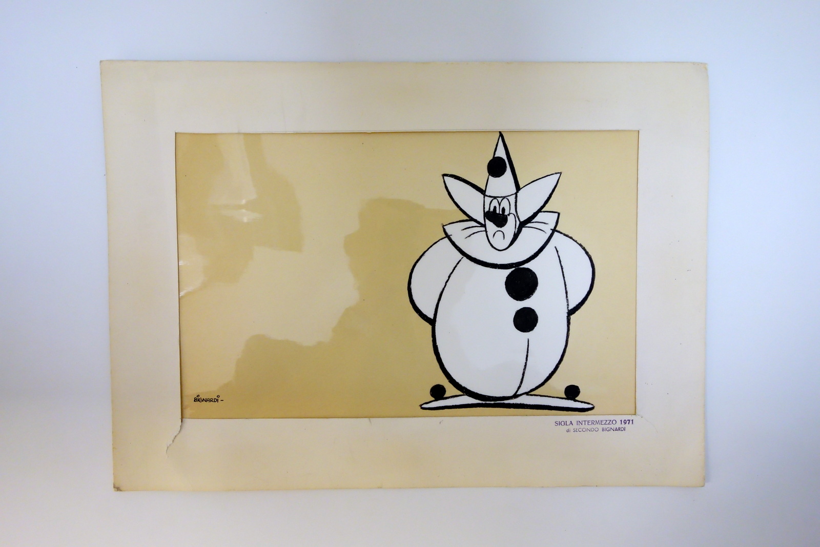 Rodovetro Pagliaccio Clown Secondo Bignardi Modena Sigla Intermezzo 1971