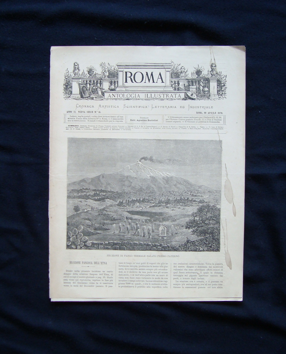Roma Antologia Illustrata Anno II n 16 20 aprile 1879 …