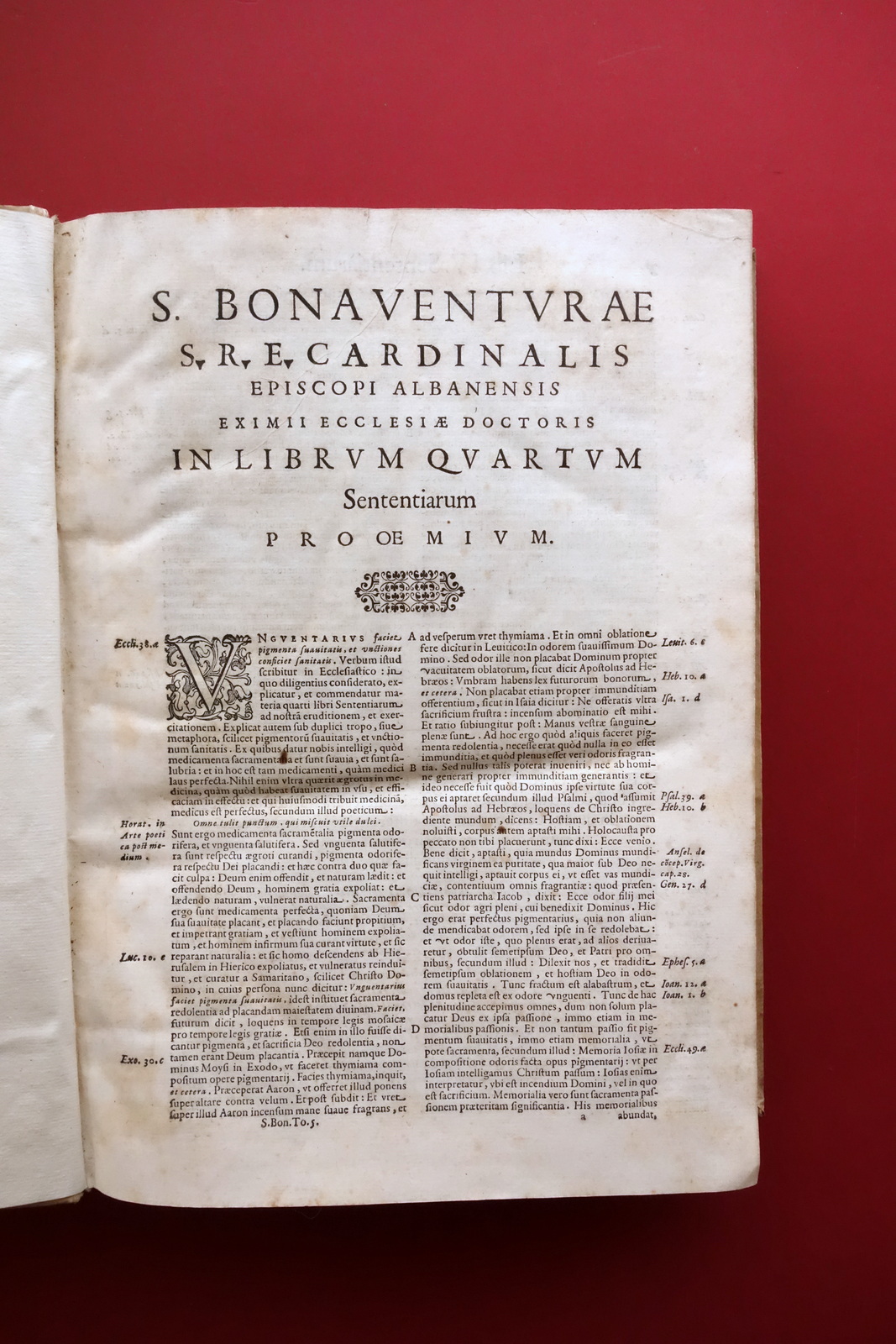S. Bonaventurae In Librum Quartum Sententiarum Tip. Vaticana Romae 1590(?)
