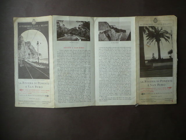 San Remo Riviera Ponente Liguria Automobile Club Milano primavera 1932